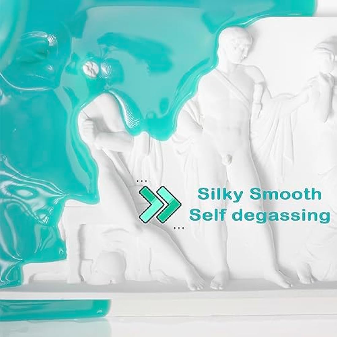 BBDINO Platinum Silicone Mould Making Kit – 600g Jade Green Liquid Rubber