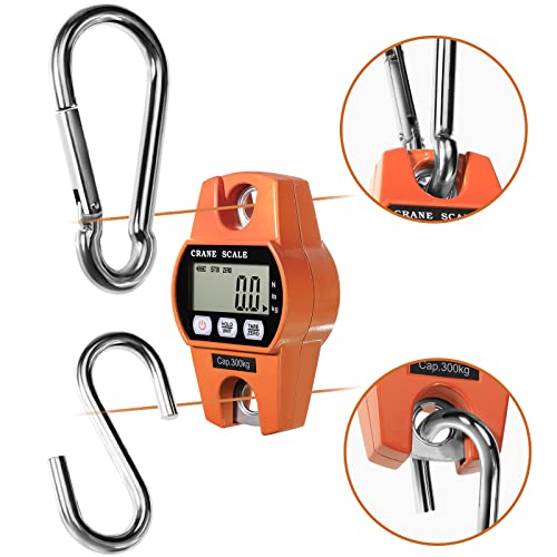 GRAM PRES Digital Hanging Scale – 660lb/300kg Heavy Duty Crane Scale
