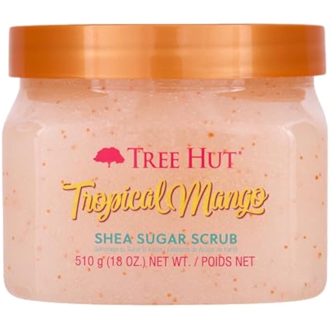 Tree Hut Tropical Mango Shea Sugar Body Scrub – Organic Exfoliant 18 oz