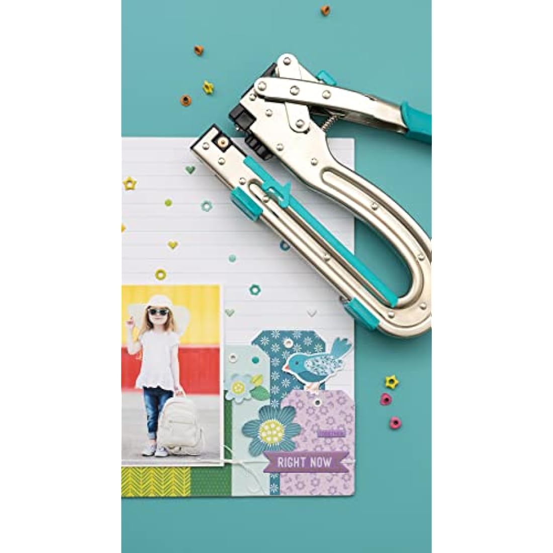 We R Memory Keepers Crop-a-Dile II Big Bite Paper Punch – Aqua