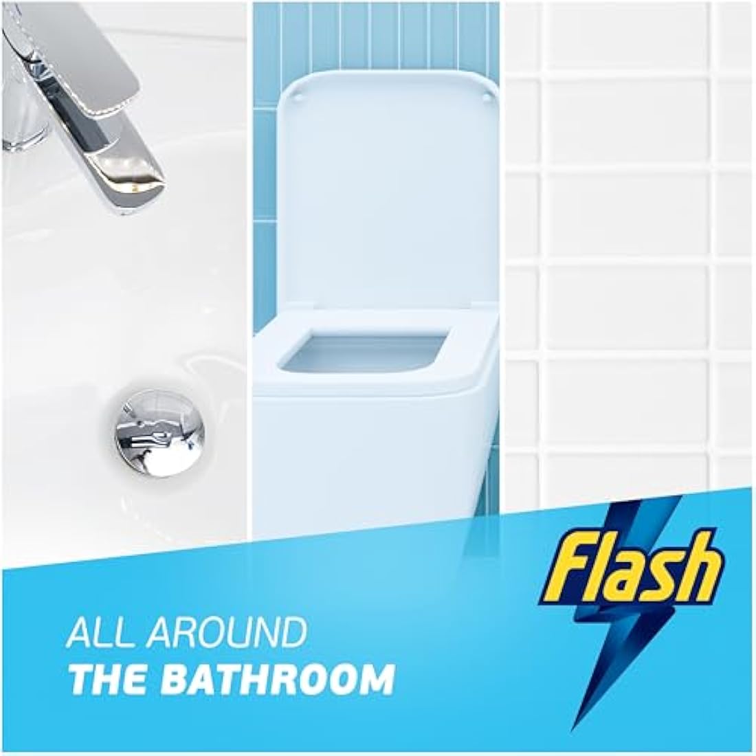 Flash Bathroom Cleaner Spray | Limescale Remover with Febreze | 8 Litres