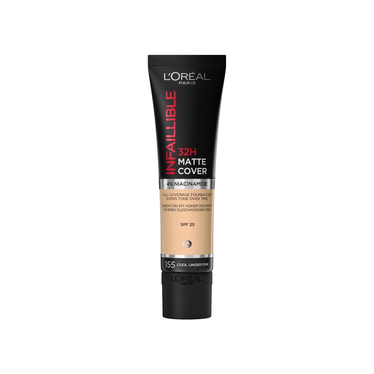 L'Oreal Paris Infallible 32H Matte Cover Foundation – SPF 25 & Niacinamide