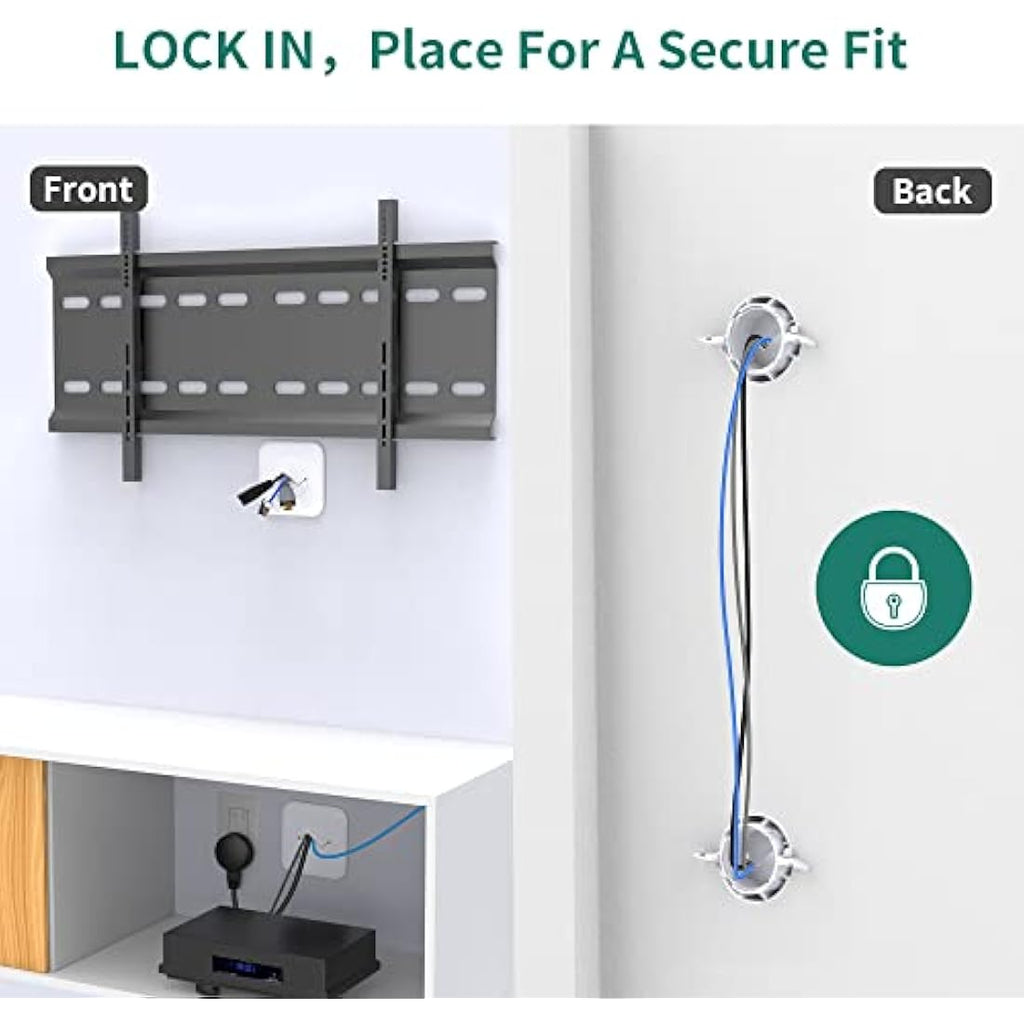 HomeMount In-Wall TV Cable Management Kit – White Wire Concealer