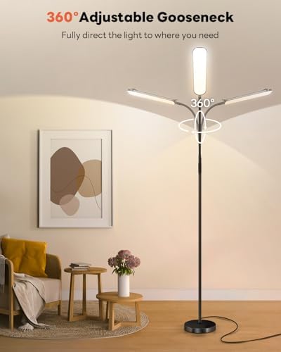 VARICART LED Floor Lamp | 18W Dimmable Standing Light with Remote Control