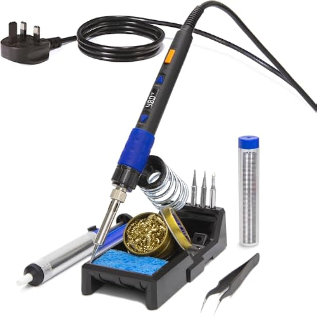 YIHUA 928D-III Portable Digital Soldering Iron Kit with LED Display - UK Plug