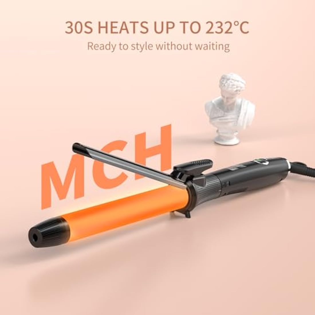 Jolof Store 25mm Ceramic Titanium Hair Curling Wand | 50-230°C