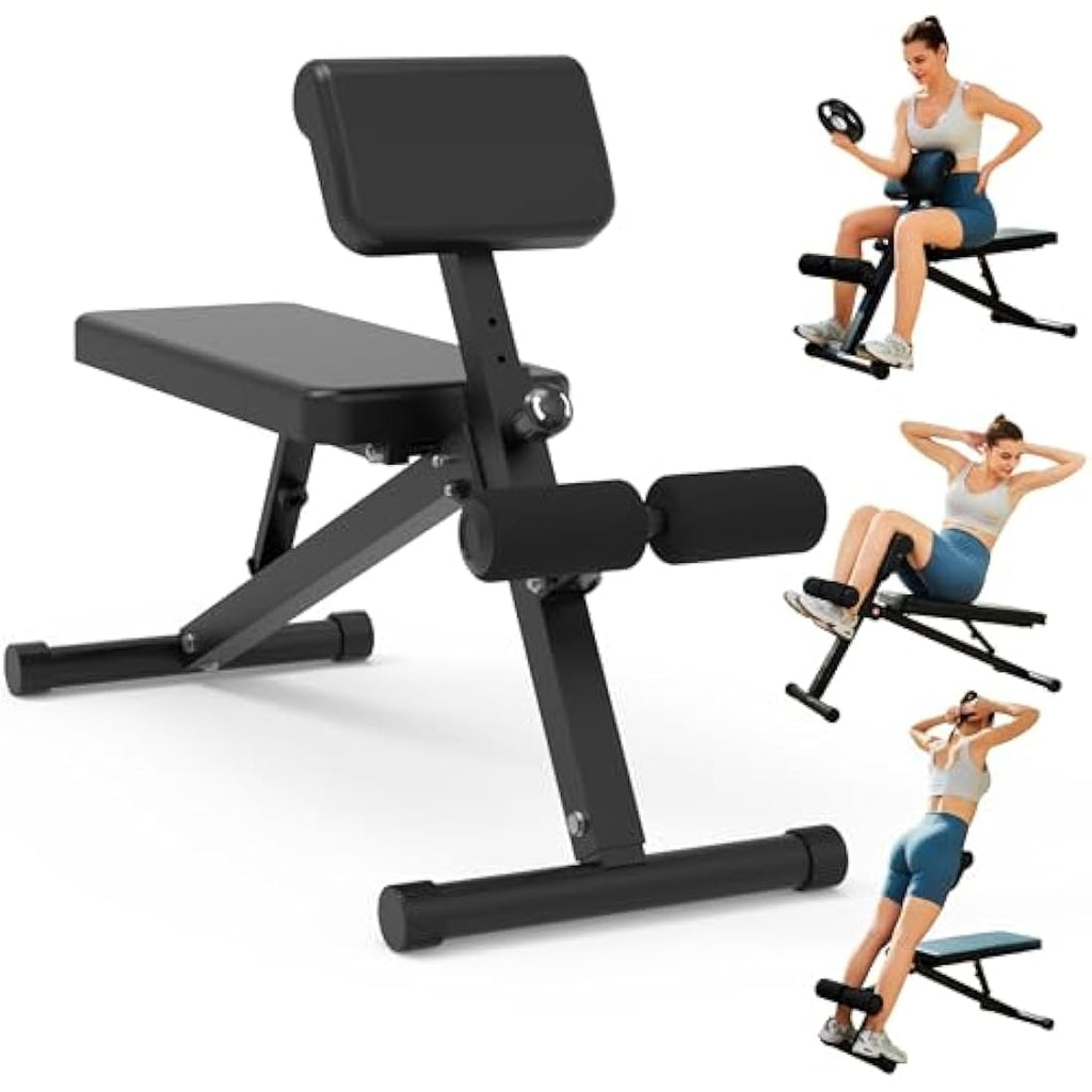 Leikefitness Adjustable Weight Bench – Foldable Full Body Workout Station