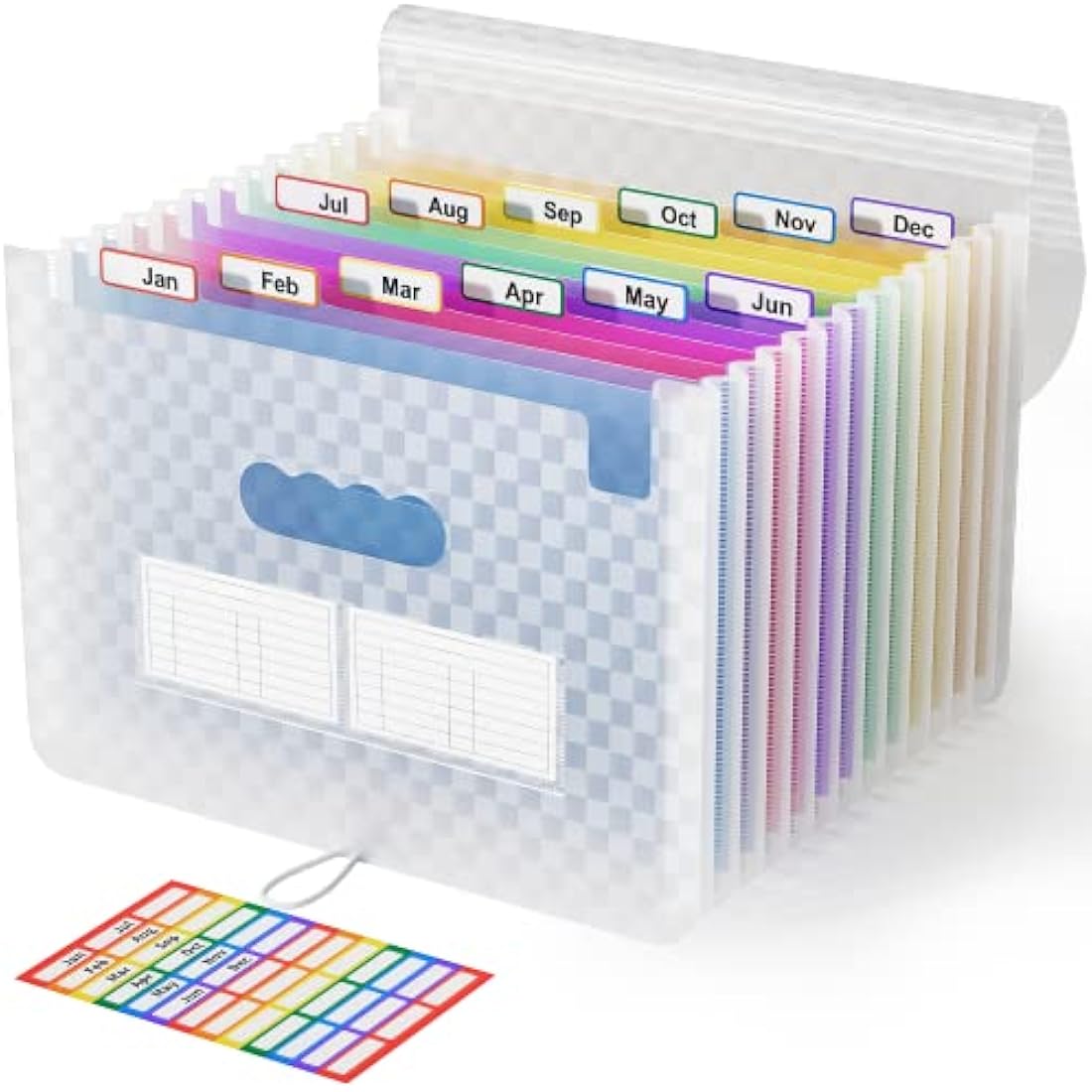 ABC life A4 Expanding File Organiser | 13 Pockets Grid Document Folder
