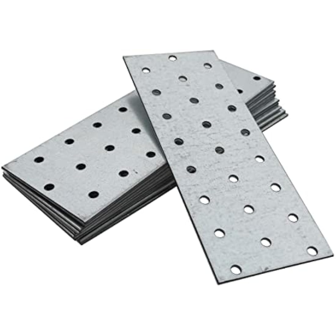 OMIDEAS 10x Flat Joining Plates – 160x60mm Galvanised Steel Brackets