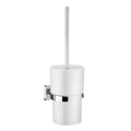 Smedbo Ice Wall-Mounted Toilet Brush | Polished Chrome & Porcelain