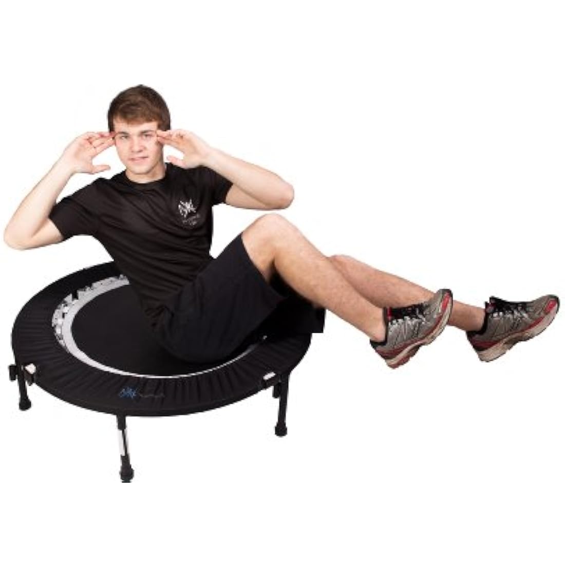 MaXimus PRO Folding Rebounder – Mini Fitness Trampoline with Handlebar