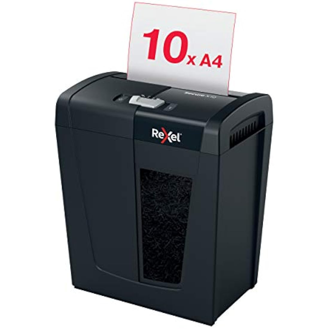 Rexel Secure X10 Cross Cut Paper Shredder | P4 Security | 18L Bin