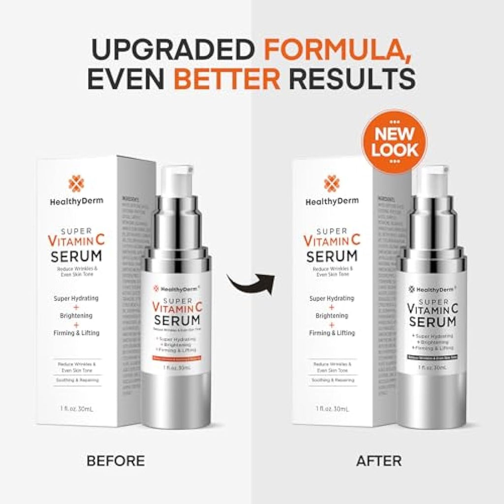 Jolof Store Anti-Aging Face Serum with Vitamin C & Peptides for Mature Skin