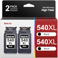 Salols PG-540XL Black Ink Cartridges for Canon Pixma MG3650 TS5150 (2-Pack)
