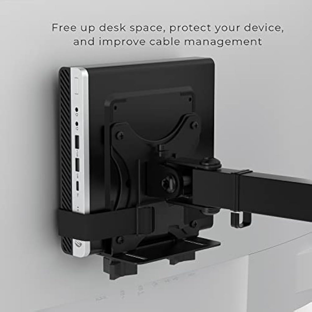 HumanCentric Mini PC VESA Mount Bracket – Thin Client Under Desk Holder