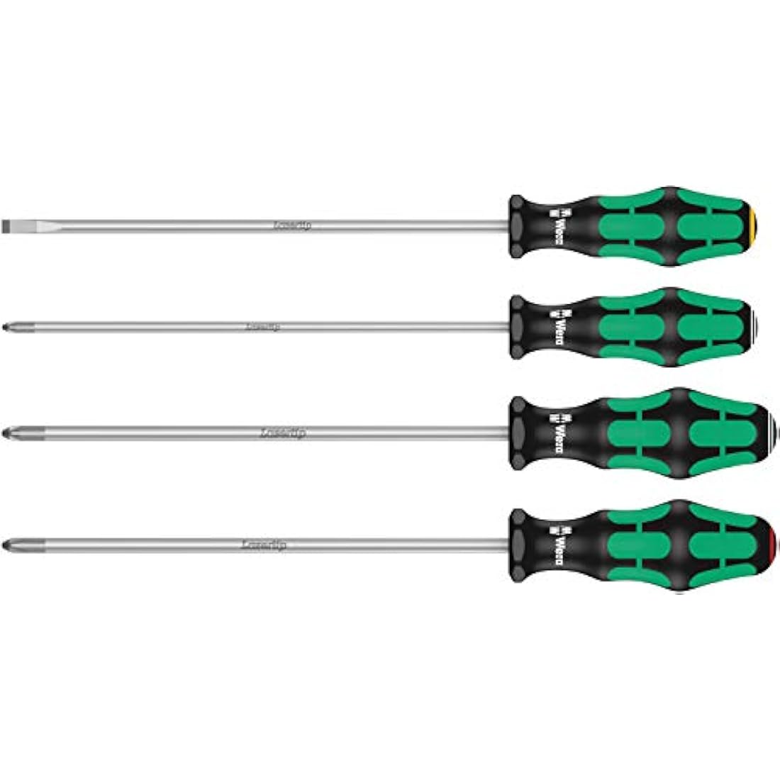 Wera Kraftform Plus Lasertip Screwdriver Set - PH/PZ/SL, 4-Piece