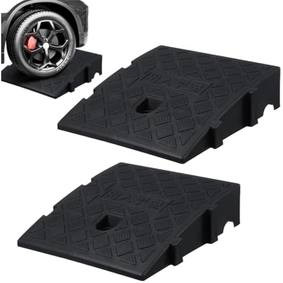 Jolof Store Kerb Ramps – 2 Pack Portable Mobility Threshold Ramps