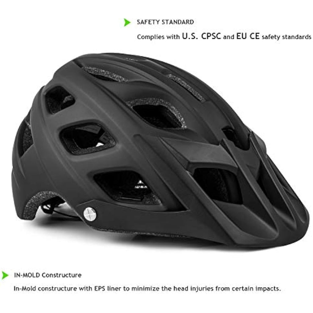 Exclusky Mountain Bike Helmet – Lightweight MTB Cycling Helmet for Adults
