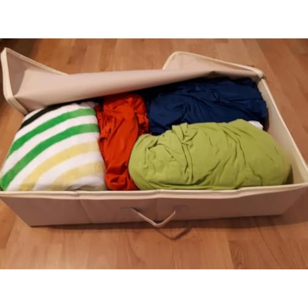 Amonsen Underbed Shoe Storage Organizer with Zip Lid - Dark Gray