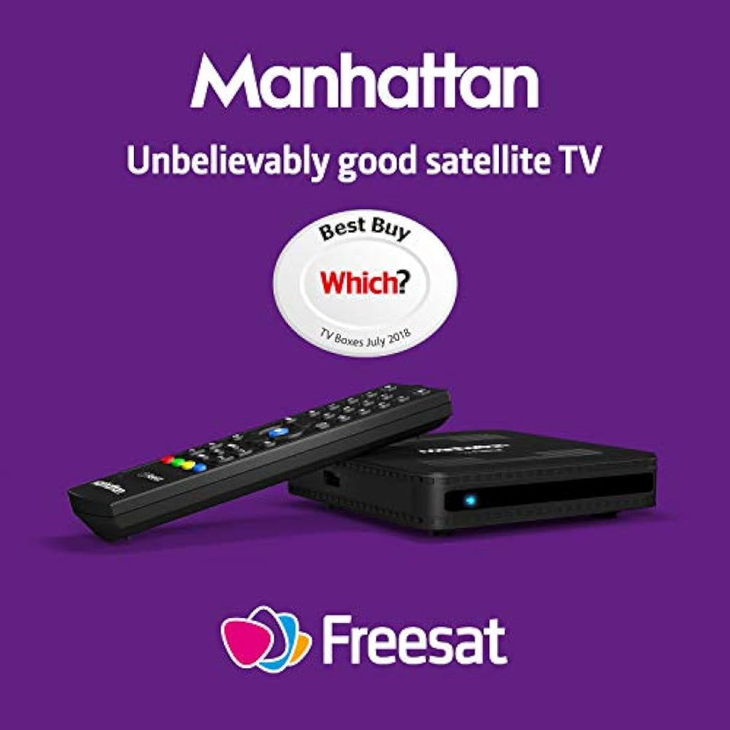 Manhattan SX Freesat HD Box – Satellite TV Receiver with 170+ Channels