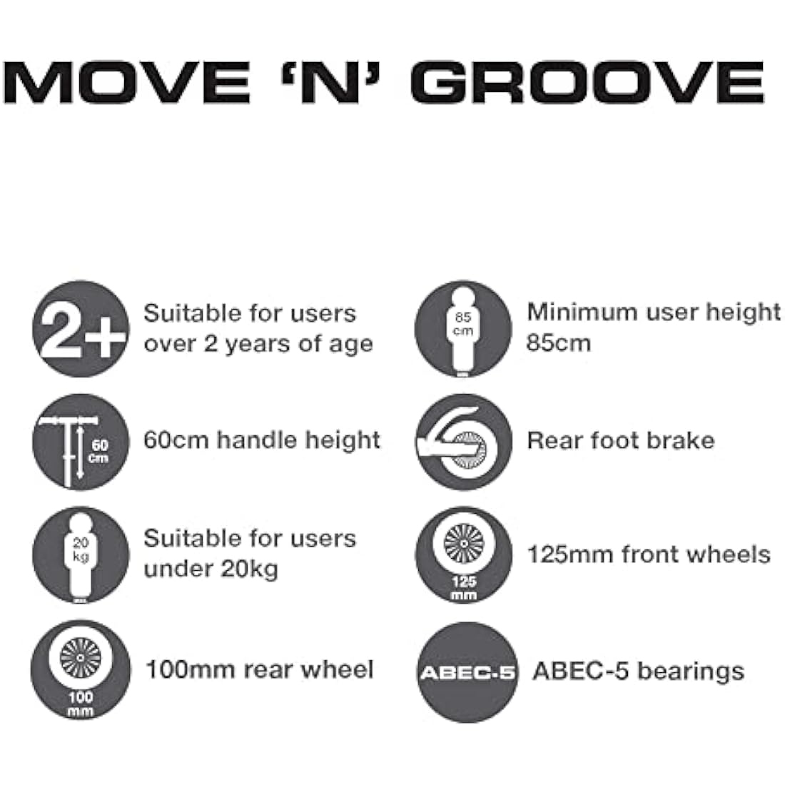 EVO Pink Move & Groove 3-Wheel Scooter for Kids and Toddlers