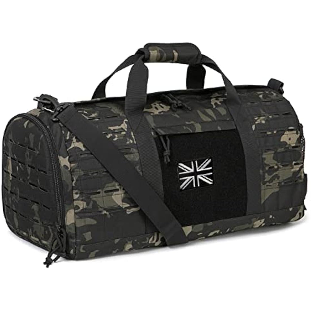 QT&QY 40L Military Tactical Duffle Bag | Waterproof 900D Polyester Gym Bag
