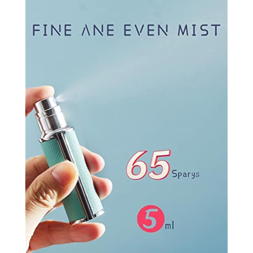 SUBORAWOS Refillable Perfume Atomiser – 5ml Leather Travel Spray Bottle