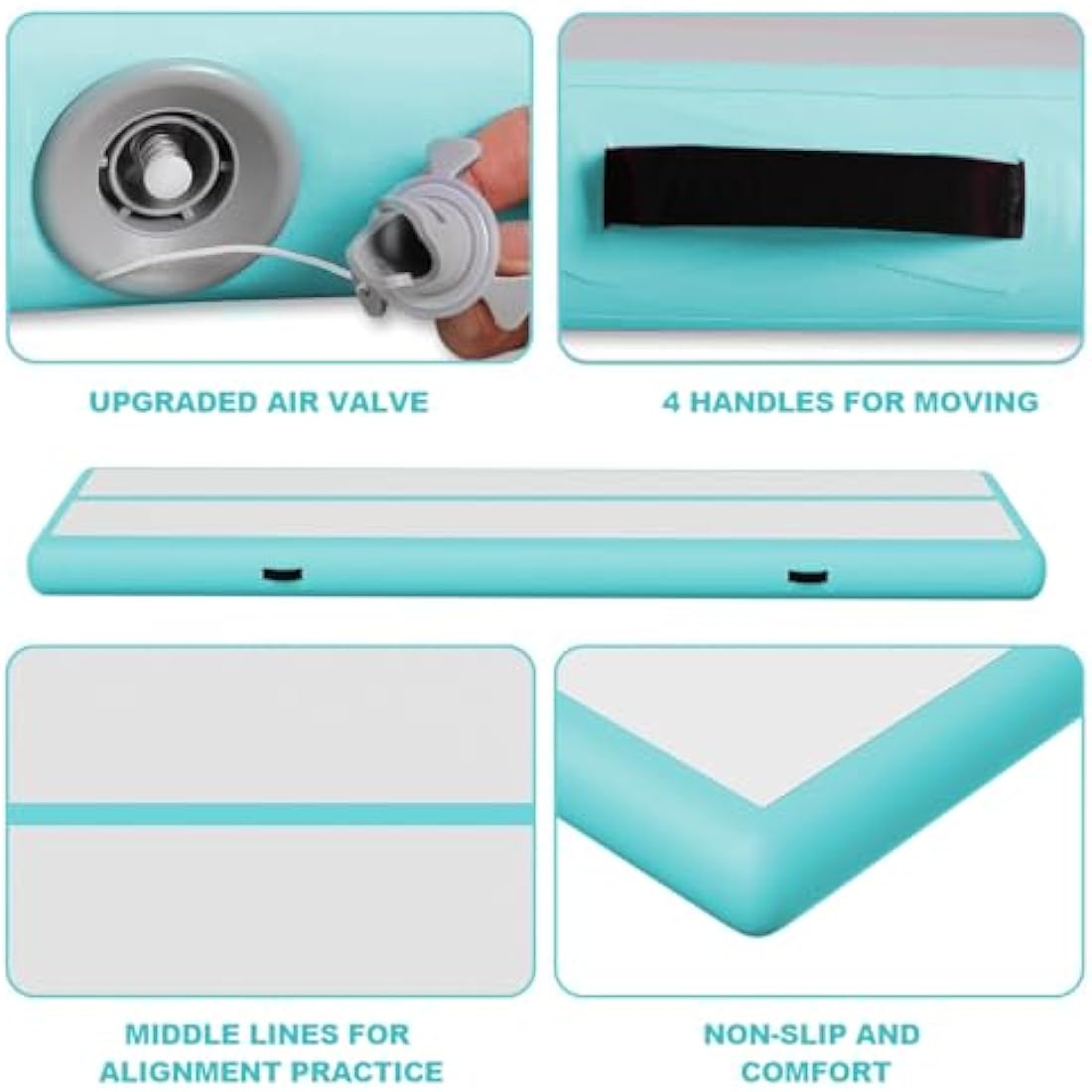 Inflatable Air Gymnastics Tumbling Mat with Air Pump