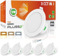 ALUSSO IP65 LED Downlights | 12W Dimmable 3CCT Recessed Spotlights | 6 Pack