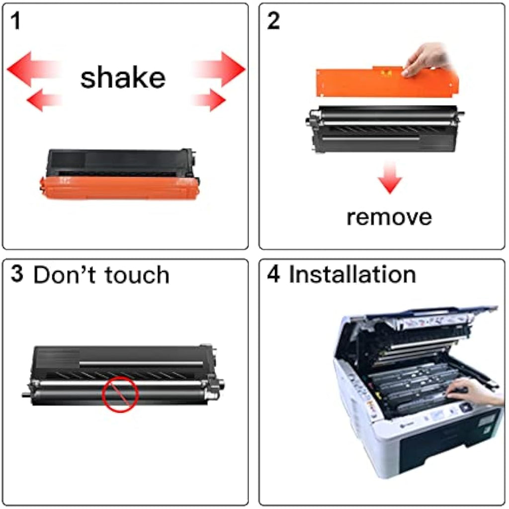 BeOne TN423 TN421 Compatible Toner Cartridges for Brother Printers, 4-Pack