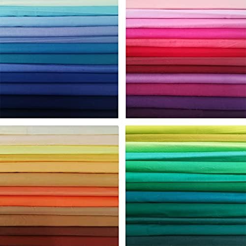 50-Piece Precut Cotton Fabric Squares for Quilting – 12x12"