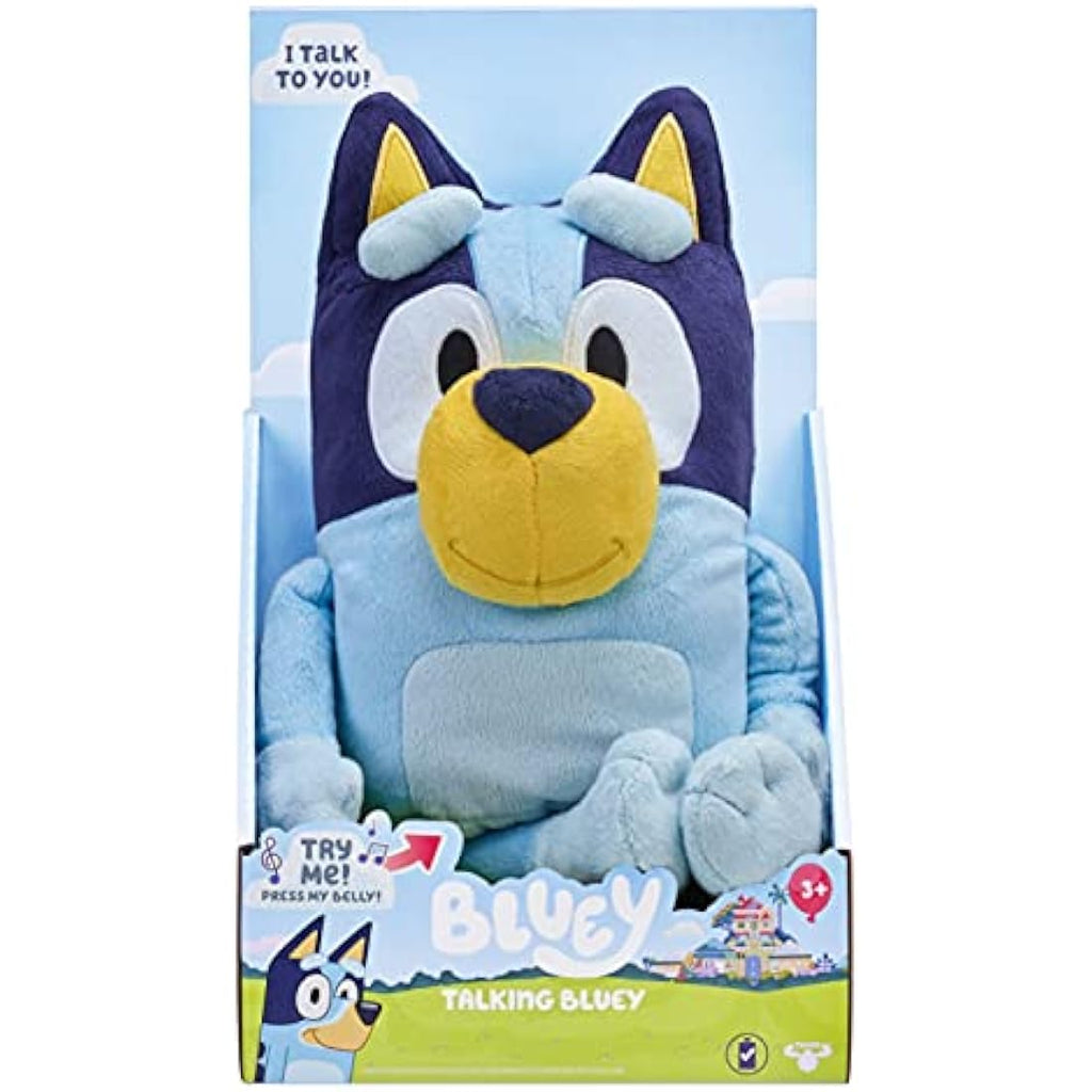 Bluey Interactive Talking Plush - 13” Soft Toy with 9 Sounds & Phrases