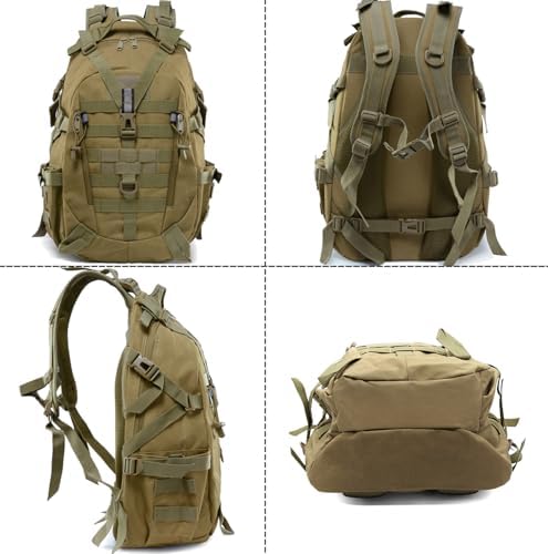 Jolof Store 35L Tactical Military Backpack – Water Resistant Molle Rucksack