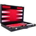 Engelhart Luxury Backgammon Set – 15 Inch Red Faux Leather Case
