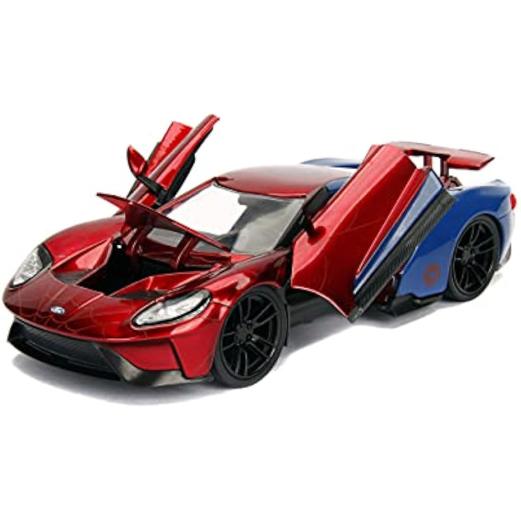 Jada Toys Marvel Spider-Man 2017 Ford GT 1:24 Die-Cast Model Car