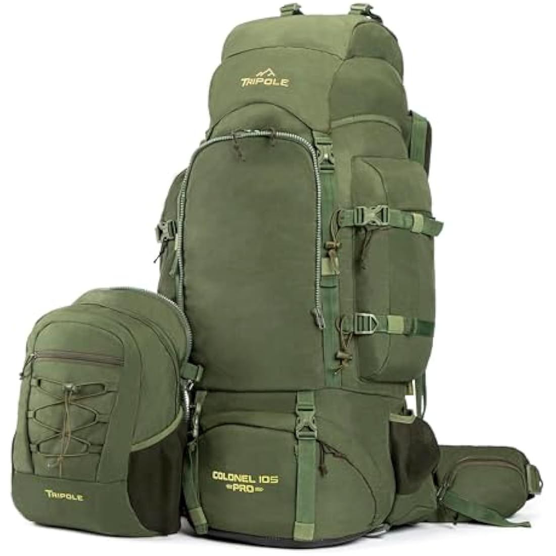 Tripole Colonel Pro 105L Metal Frame Rucksack with Detachable Bag