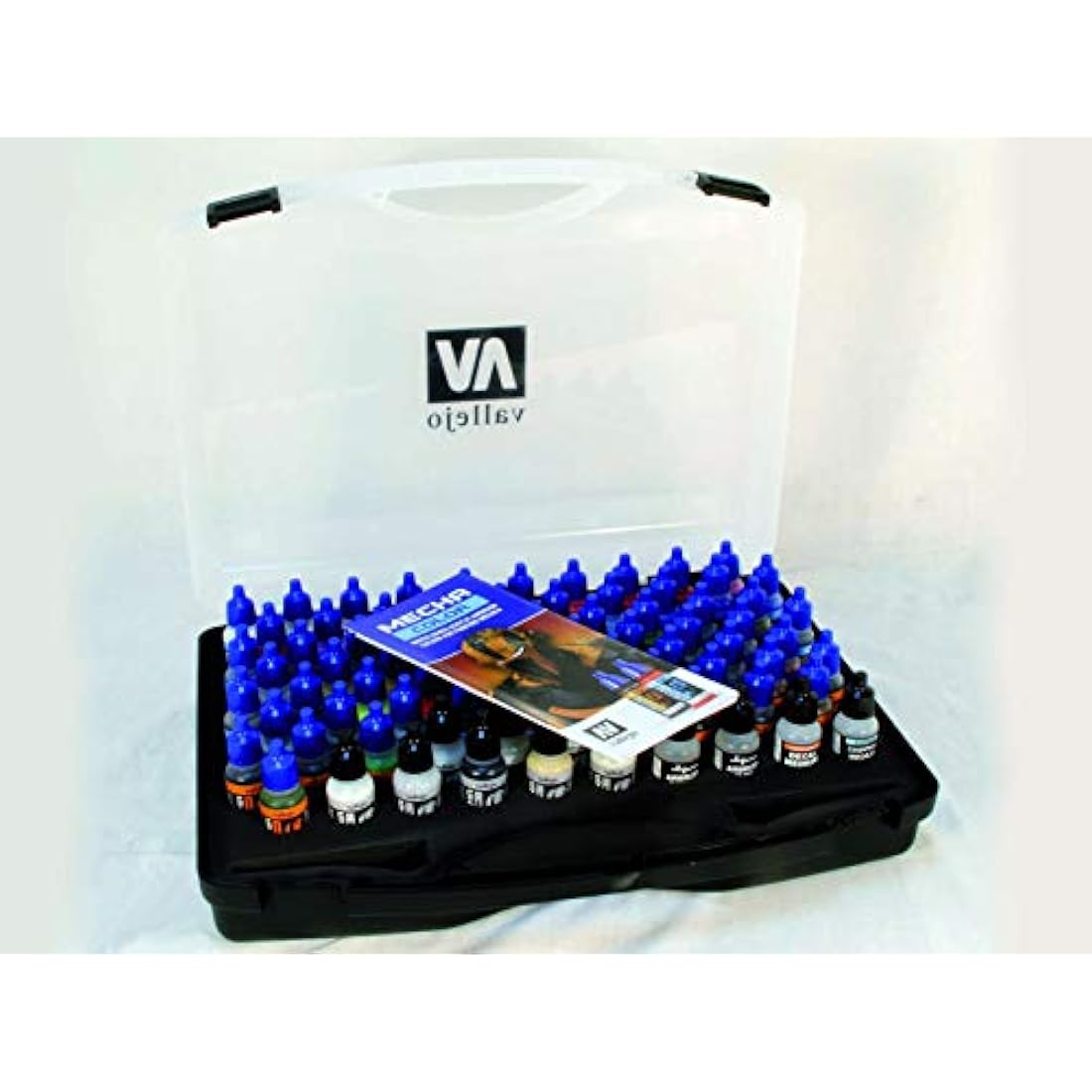 Vallejo Mecha Color Acrylic Paint Case - 80 x 17ml Bottles | Black