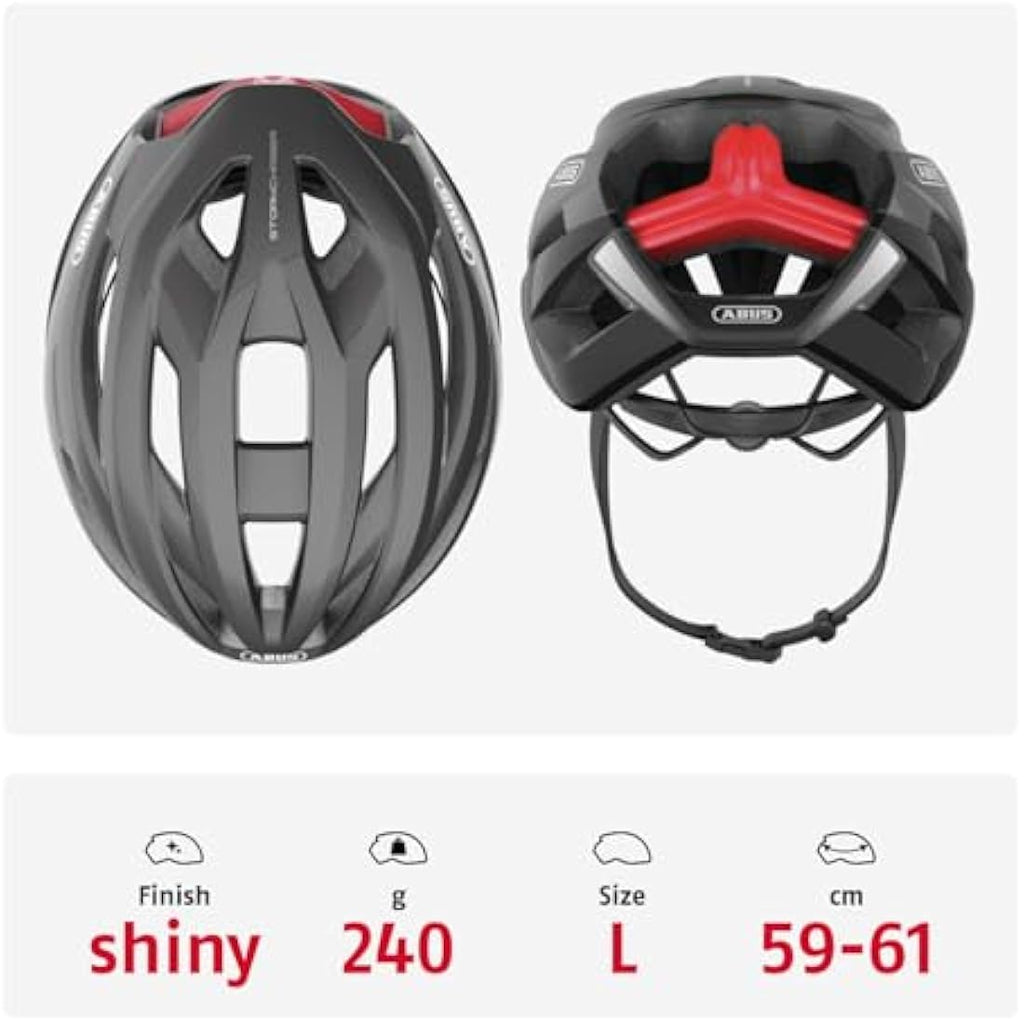 ABUS StormChaser Road Bike Helmet – Lightweight Vented Cycling Helmet