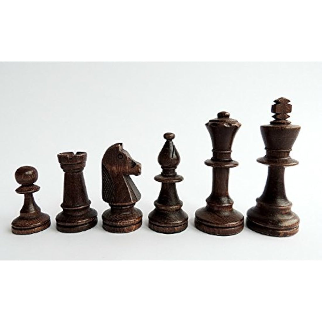 Jolof Store Staunton No. 5 Wooden Chess Pieces – Handmade Tournament Set