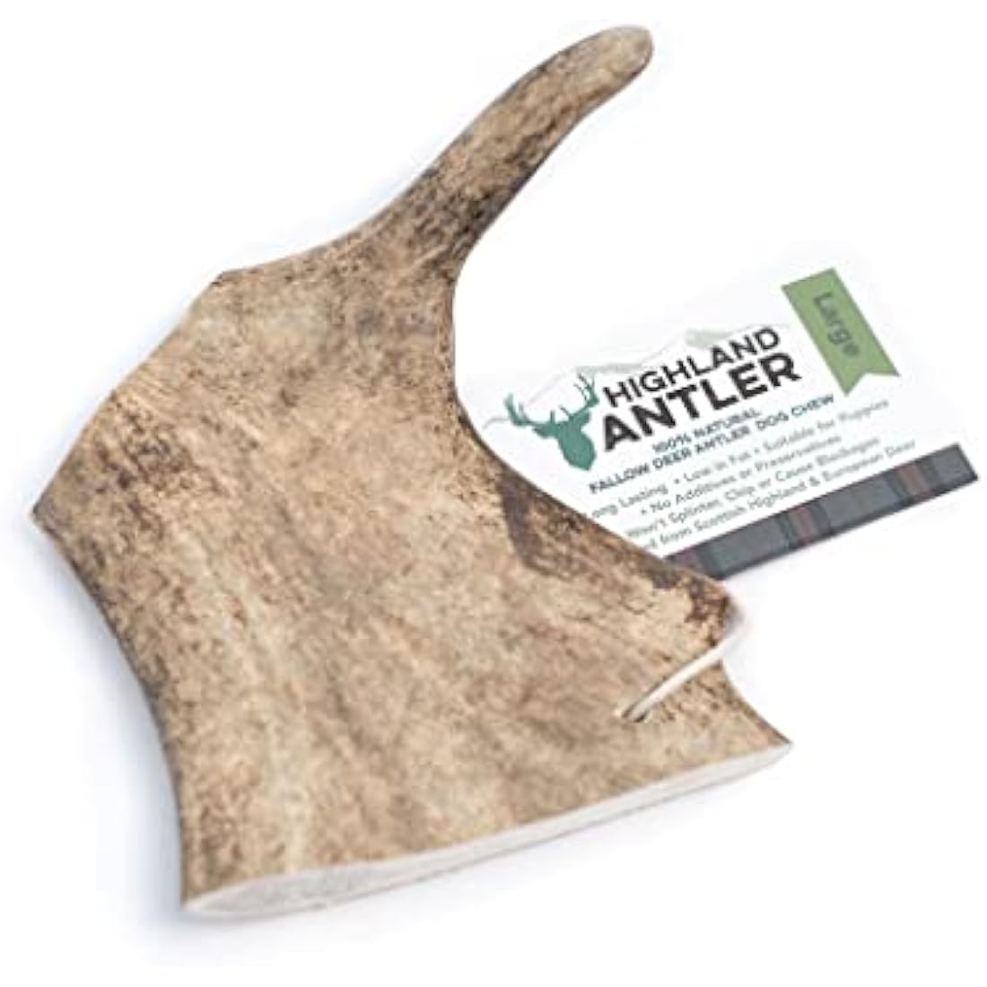 Jolof Store Highland Antler – Large Fallow Deer Natural Dog Chew (150g-220g)