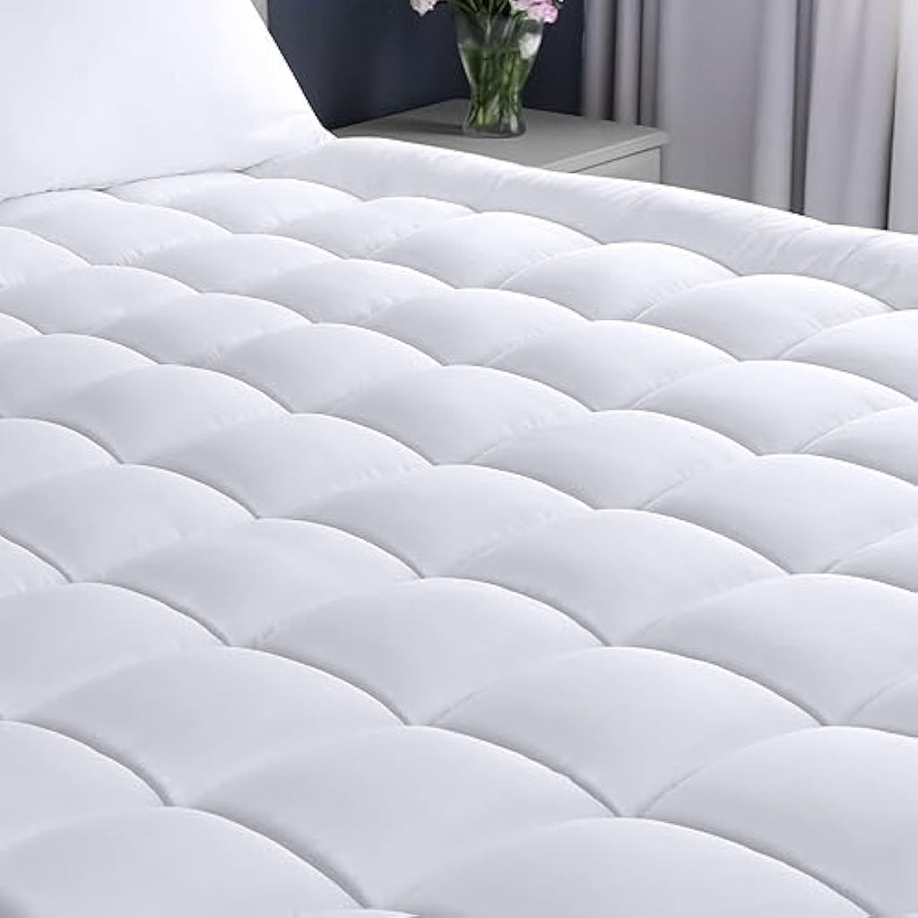 Jolof Store Full Mattress Pad – Quilted Deep Pocket Mattress Protector