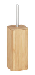 Wenko Bambusa Toilet Brush Holder – Bamboo & Metal Bathroom Accessory