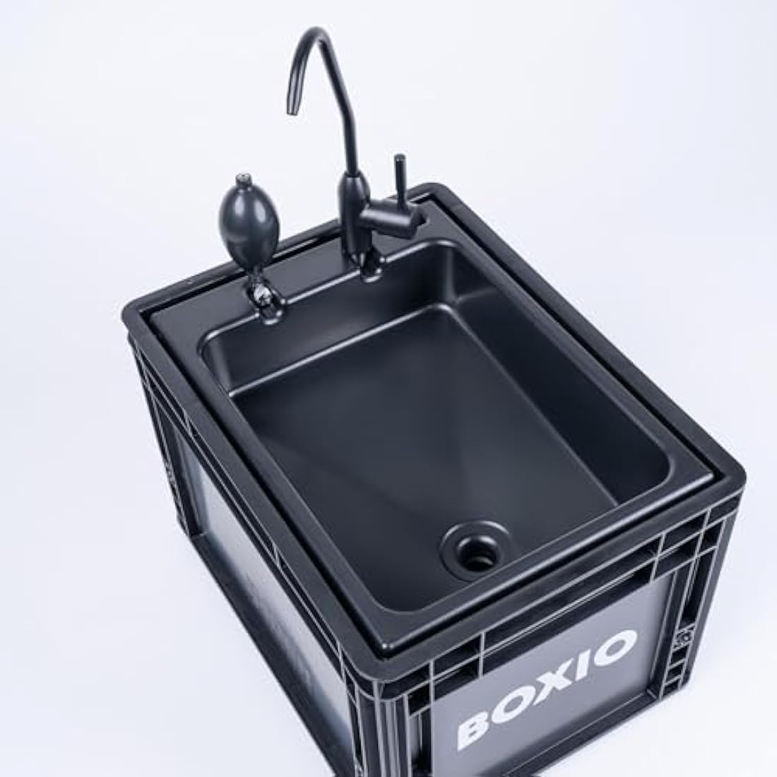 BOXIO WASH Plus | Mobile Camping Sink with Hand Pump and Shower Head