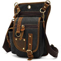 Canvas Drop Leg Bag – Tactical Waist Pack for Hiking & Travel