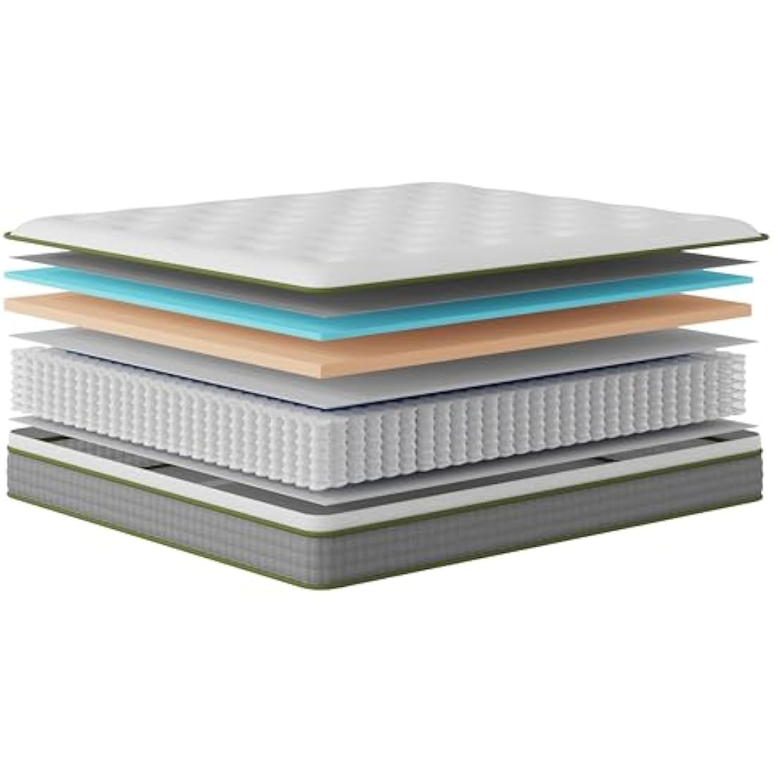 Hiimgo Hybrid Single Mattress | 10.6 Inch Memory Foam & Pocket Springs