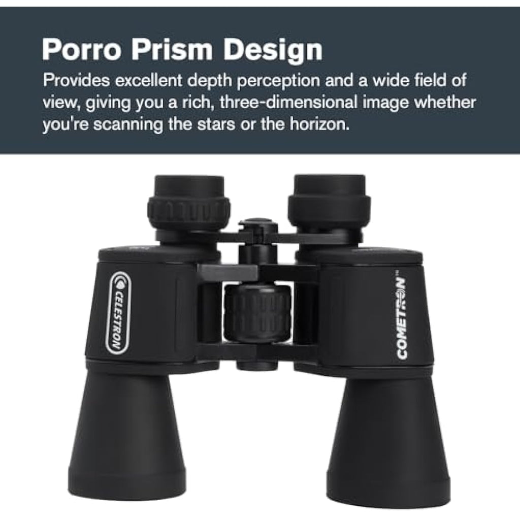 Celestron Cometron 7x50 Binoculars – Porro Prism Astronomy Optics