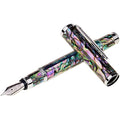 LACHIEVA LUX Abalone Sea Shell Fountain Pen – Handmade Fine Nib Gift Set