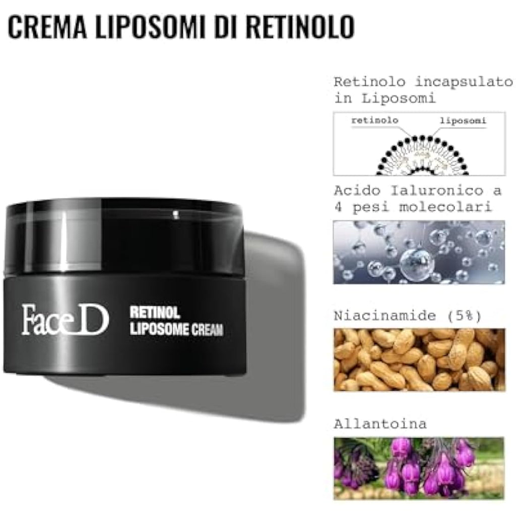Face D Retinol Liposomes Anti-Aging Cream with Niacinamide - 50ml