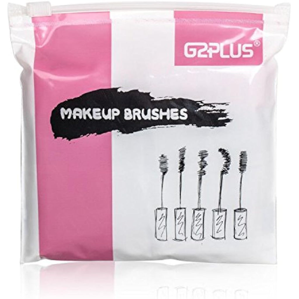 G2PLUS 100 PCS Rose Disposable Mascara Wands | Eyelash Spoolie Brushes