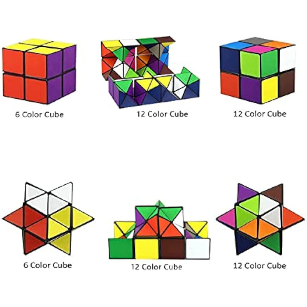 2-in-1 Magic Star Infinity Cube – 3D Fidget Puzzle Toy